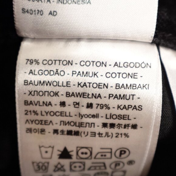 Levi's jeans 70's high slim straight women's 28 black denim big E red tab - Picture 16 of 16